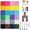 24 colors | 3mm, variant on Rhinestones for Bedazzling, 3mm Bedazzler Kit with Flatback  Clothes Crafting Crafts Nails Clothing, Flat Back Resin Rainbow Colorful Colored Crystal with B 7000 Glue Clear