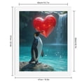 thumbnail image 2 of Paint by Numbers Kit for Adults, Penguin Red Heart Waterfall Scene Paint by Numbers, Easy Paint by Numbers Kit for Adults Beginner, DIY Adult Paint by Number Kits on Canvas, Home Decor, 2 of 7