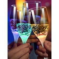 thumbnail image 2 of Set of 6 LED Light Up Cups Wine Champagne Flutes  , Colored Plastic Champagne Flutes Drinking Glasses Glow in the Dark Colorful Glowing Cups for Birthday, 2 of 6