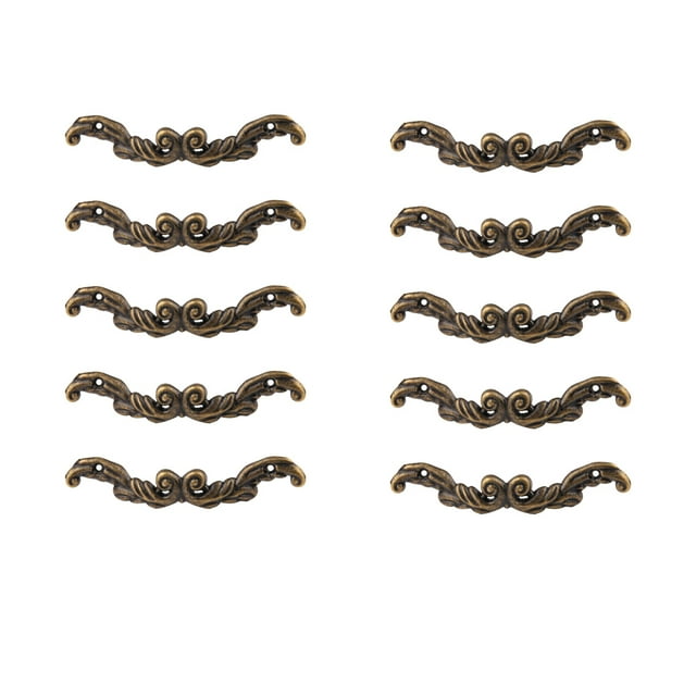 Shisuyan Poignée Antique Élégante 10 Pcs Poignées Métalliques pour Commode Porte de Garde-Robe Meuble Tv Décoration Maison