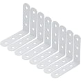 thumbnail image 1 of 8 pcs Right Angle Corner Brace,L Shape Corner Bracket,White Right Angle Bracket,L Corner Bracket with Screws,2.68 Inch Length, 1 of 4