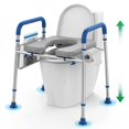 thumbnail image 1 of Elevadores para asiento de inodoro Loyoda, acolchados, elevados, con asas, 400 libras, 1 of 6
