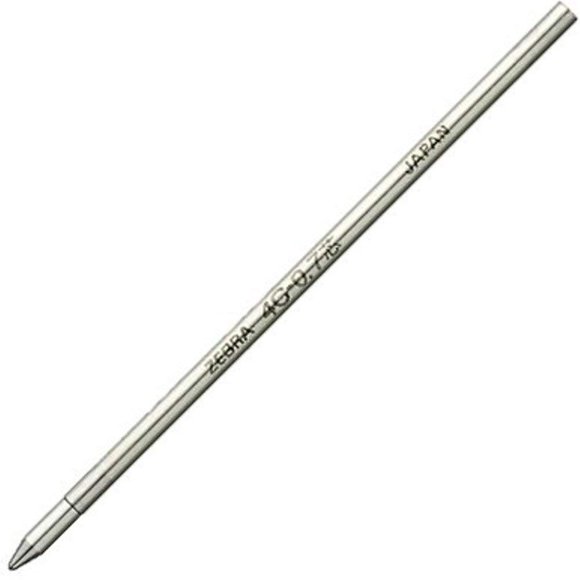 Zebra Recharge de Stylo à Bille à Base d'Huile 4C-0.7 Cœur Bleu 10 Pcs