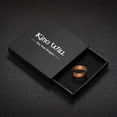 thumbnail image 3 of King Will Silicone Wedding Rings For Men Women, 6.6mm Wide 1.8mm Ultra Thin Maple Leaf Design Rubber Wedding Bands, Dark Orange, Breathable Comfort Fit Size 11, 3 of 7