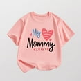 thumbnail image 2 of THDHVS Boys Summer T-shirts,Toddler Casual Tops,Kid's Mother's Day Print Round Neck Short Sleeve Loose Casual T-shirt for Outerwear Short Sleeve Round Neck Top/shirt Pink 3-4 Years, 2 of 6