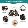 thumbnail image 3 of Ckdifva Skulls and Hearts Cooler Bag Cooler Cooling Tote Lunch Bag Lunch Box Front Pocket with Shoulder Strap, 3 of 6
