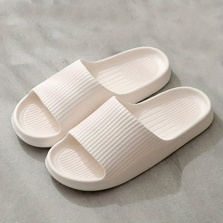 FDGHYTBF Comfortable Slide Sandals - Durable Non-Slip Soles for Indoor/Outdoor - Quick-Dry Open Toe Shoes - Ideal for Beach Shower Spring & Summer
