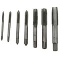 thumbnail image 1 of Juego de 7 brocas cónicas métricas para tornillos manuales de metal M3 - M12, color plata., 1 of 5