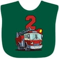 thumbnail image 3 of Inktastic 2nd Birthday Fire Truck Boys or Girls Baby Bib, 3 of 4