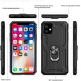 thumbnail image 4 of 3in1 Case Bundle for Apple iPhone 11 Heavy Duty Case with Built-in Kickstand, Dual Layer Protection with 2 Clear Screen Protectors, Sturdy Case for Apple iPhone 11, Black, 4 of 7