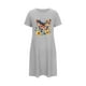thumbnail image 4 of Camisón corto de talla grande para mujer, camisón de manga corta con estampado de pecho a la moda, camisón para mujer, 4 of 5