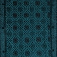 thumbnail image 1 of Ahgly Company Indoor Square Abstract Light Blue Modern Area Rugs, 5' Square, 1 of 4