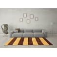 thumbnail image 3 of Ahgly Company Indoor Square Abstract Brown Modern Area Rugs, 7' Square, 3 of 4