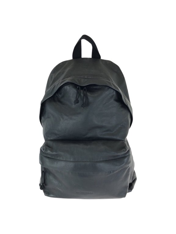 Pre-Owned BALENCIAGA Explorer Black Leather Backpack (678327) - Men's