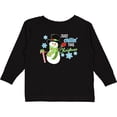 thumbnail image 3 of Inktastic Just Chillin' This Christmas Fun Snowman in Top Hat Boys or Girls Long Sleeve Toddler T-Shirt, 3 of 5