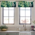 thumbnail image 4 of LALILO Kitchen Curtain Valance Trees Christmas Tree Rod Pocket Window Curtain 52"x 18" Set of 2, 4 of 6