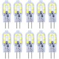 thumbnail image 1 of Paquete de 10 bombillas LED G4, 2 W, 12 SMD 2835 LED, blanco frío, alta iluminación, 120 LM, CA/CC de 12 V [Clase energética A+], 1 of 5