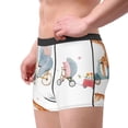 thumbnail image 4 of Disketp Animals In Transport Men'S Boxer Briefs,Soft And Breathable Cotton Underwear With Comfortflex Waistband, 4 of 8