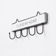 thumbnail image 5 of 1 gancho de pared vintage de madera y hierro con letras "I LOVE MY HOME", colgador de tela para sombreros y llaves (blanco), 5 of 5