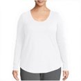 thumbnail image 2 of OSFVNOXV Womens Plus Size Lounge Top L-5XL Oversized T-Shirt Soft Wicking Loose Fit Crewneck Pullover Sleepwear Undershirts for Seniors, 2 of 7