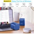 Portable Bluetooth Speaker Upgraded, Dual Wireless Speakers with True