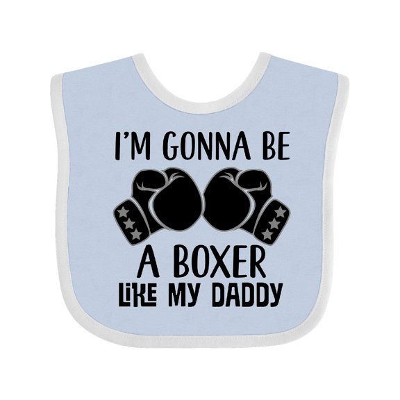 Inktastic Boxer Like Daddy Boxing Boys or Girls Baby Bib