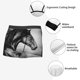 thumbnail image 3 of Balery Running Horse Black And White Calzoncillos bóxer para hombre, ropa interior de algodón suave y transpirable con cinturilla de nailon-Small, 3 of 5
