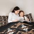thumbnail image 5 of Manfei Southwestern Aztec 3 Pieces Queen Comforter Set for Female Men,Bohemian Theme Ultra Soft Bedding Sets,Tribal Aztec Bedding Comforter Set,Lightweight Room Decor,Reversible, 5 of 8