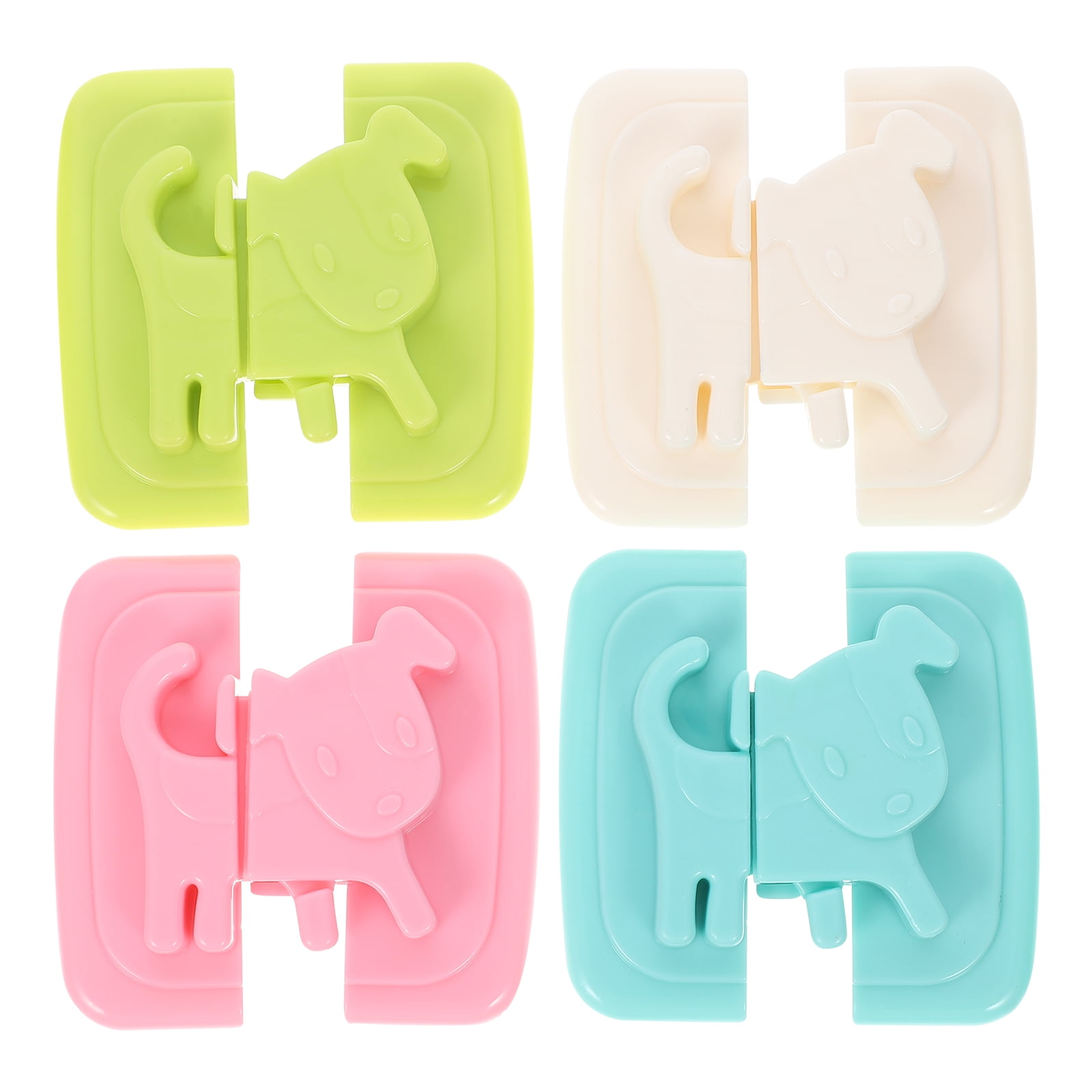 4pcs Baby Proofing Cabinet Locks Child Proof Cabinet Latches Fridge ...