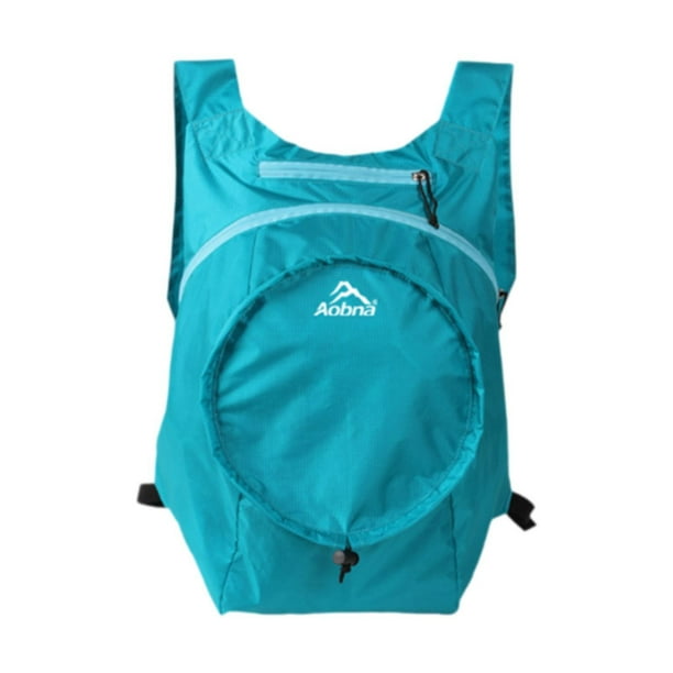 Bolsa de viaje plegable para exteriores, mochila impermeable, organizador de nailon Azul
