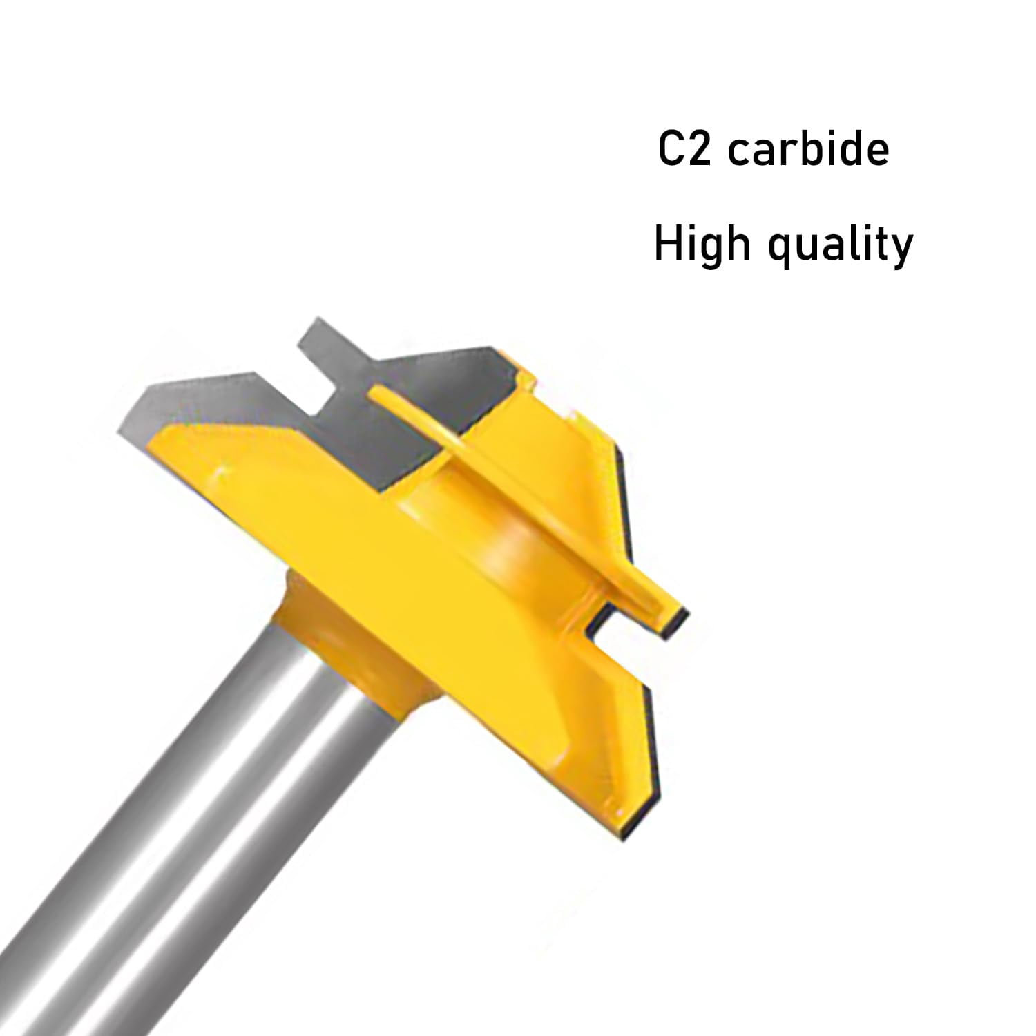 45 Degree Lock Miter Router Bit 3-Piece Set, for 31/64", 3/4"，1"，1/2 Inch Shank.Woodworking Tools Joint Router Bits 3PCS )