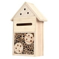 thumbnail image 6 of Wooden Bee Butterfly House,Outdoor Hanging Bamboo Habitat for Bee Butterfly Live,Bee Shelter Nesting,Butterfly Habitat for Garden[B Type], 6 of 9