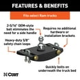 thumbnail image 2 of CURT 60633 Factory Original Equipment Style Gooseneck Hitch, 35,000 lbs, 2-5/16-Inch Ball, Select Ram 2500, 3500, 2 of 6