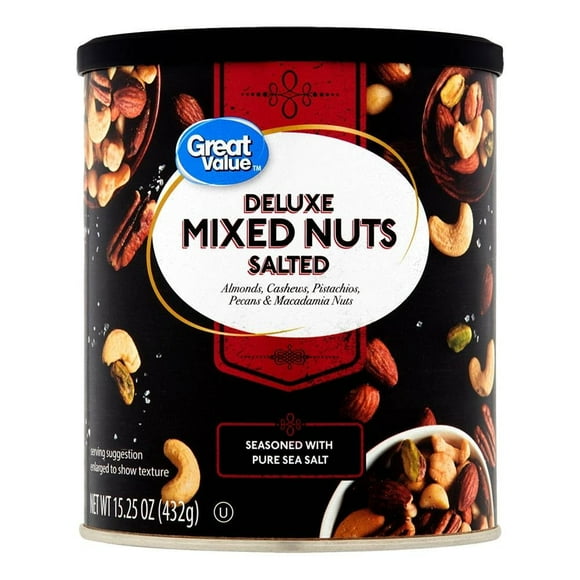 Nueces mixtas Great Value deluxe 432 g