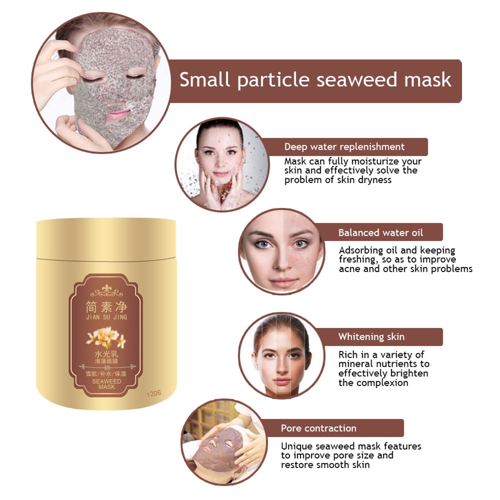 Buy 80G/120G Seaweed Alga Face Mask Powder Algae Acne Spots Remove