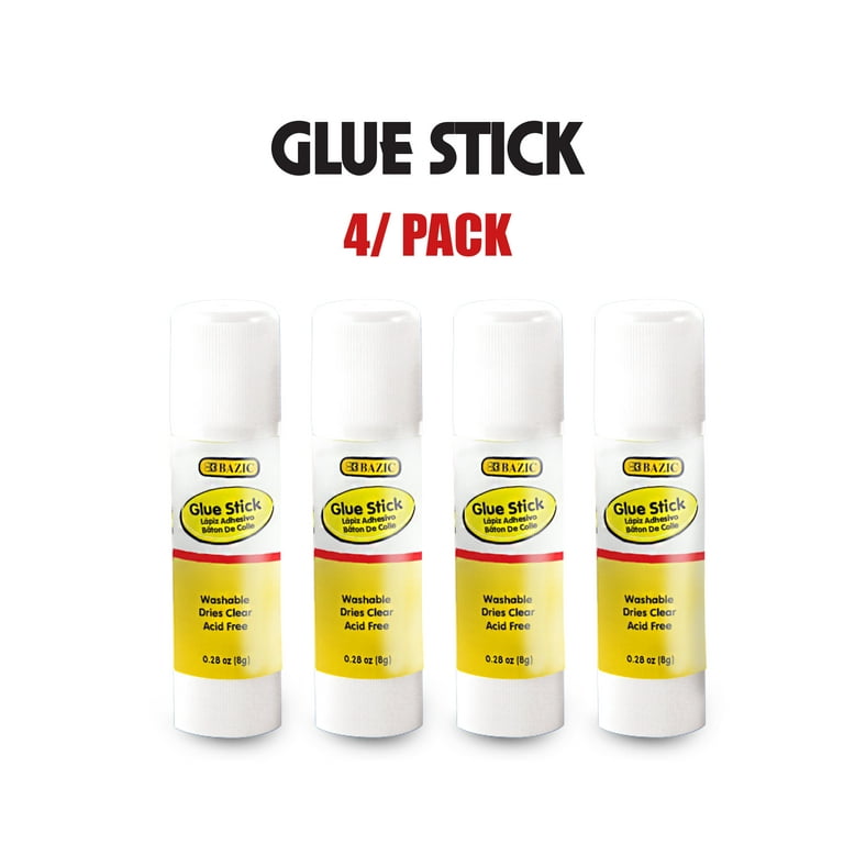 0.28 oz (8g) Washable Disappearing Purple Glue Stick (4/Pack) 24 packs