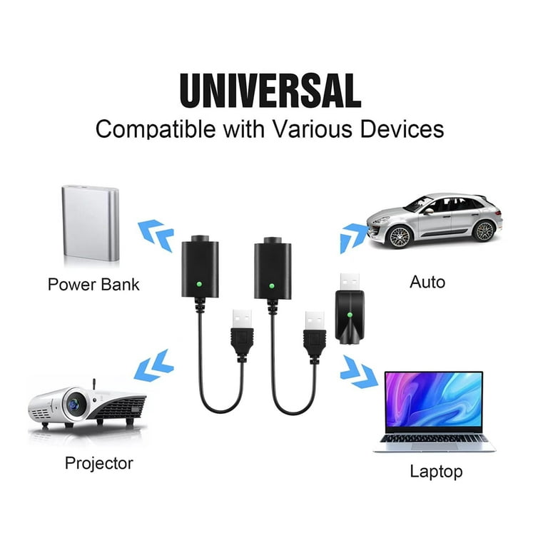 YHDZSWGZS 510 USB Charger Cable, Smart Overcharge Protection, Black, 3  Count - Walmart.com