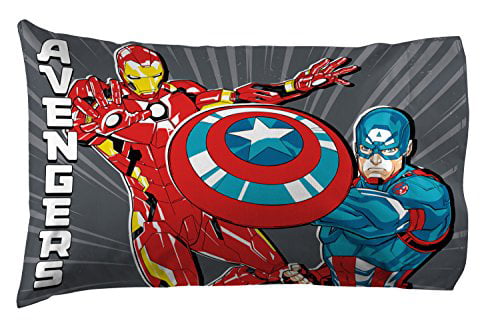 Official Marvel Product Double-Sided Kids Super Soft Bedding Jay Franco Marvel Black Widow 1 Pack Pillowcase 