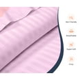thumbnail image 3 of SGI Bedding Egyptian Cotton Top Split Sheet Set Stripe Adjustable Bed 36" Split Head King 600 TC 15" Deep Pink, 3 of 9