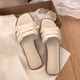 thumbnail image 4 of Sandalias Vestir Planas Con Cruzadas Slip On para Mujer Dressy Summer, 4 of 8