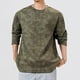 thumbnail image 4 of Sudadera sin capucha para hombre, estilo casual, a la moda, con cuello redondo, holgada, de gamuza, con lazo, manga larga, para jóvenes, blusas activas, camisetas para hombre., 4 of 5