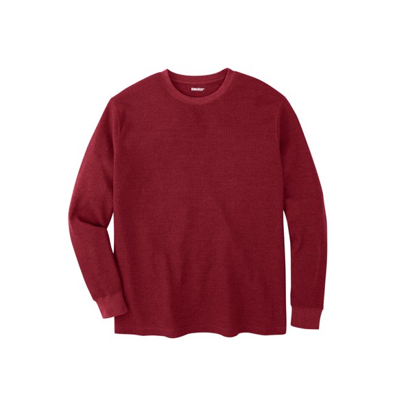 KingSize Men's Big & Tall Waffle-Knit Thermal Crewneck Tee
