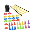 thumbnail image 2 of Kit de deportes de entrenamiento de fútbol, ​​escala de velocidad de agilidad con conos, agilidad de equipos de entrenamiento de velocidad de la 34pcs, 2 of 8