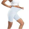 thumbnail image 3 of USNSM Women's Yoga Shorts Tummy Control High Waist AntiCellulite Push Up Biker Exercise Butt Lifting Tights Short Light Blue XL, 3 of 4