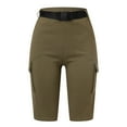 thumbnail image 4 of Sngxgn Womens Hiking Cargo Shorts Summer Half Pants Travel Shorts with Zipper Pockets(Khaki,M), 4 of 7