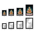 thumbnail image 4 of IBA Indianbeautifulart Goddess Lakshmi Picture Frame Religious Poster Black Wall Frame Deity Photo Frame Wall Decor&nbsp;For Home/ Office/ Temple-10 x 12 Inches, 4 of 7