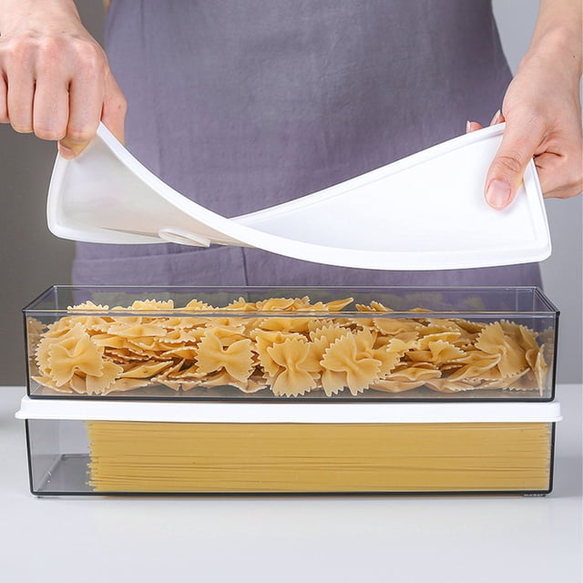 WASHWEPE 2Ud Caja Transparente Para Almacenamiento De Noodles Y Con