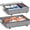 78L-2pack, variant on Under Bed Storage with Wheels, Rolling Storage Containers with Support & Clear Lid, Heavy-Duty Metal Frame, Easy Pull-out, Underbed Storage Bins for Clothes, Shoes, Blankets, and Toys 2 pack