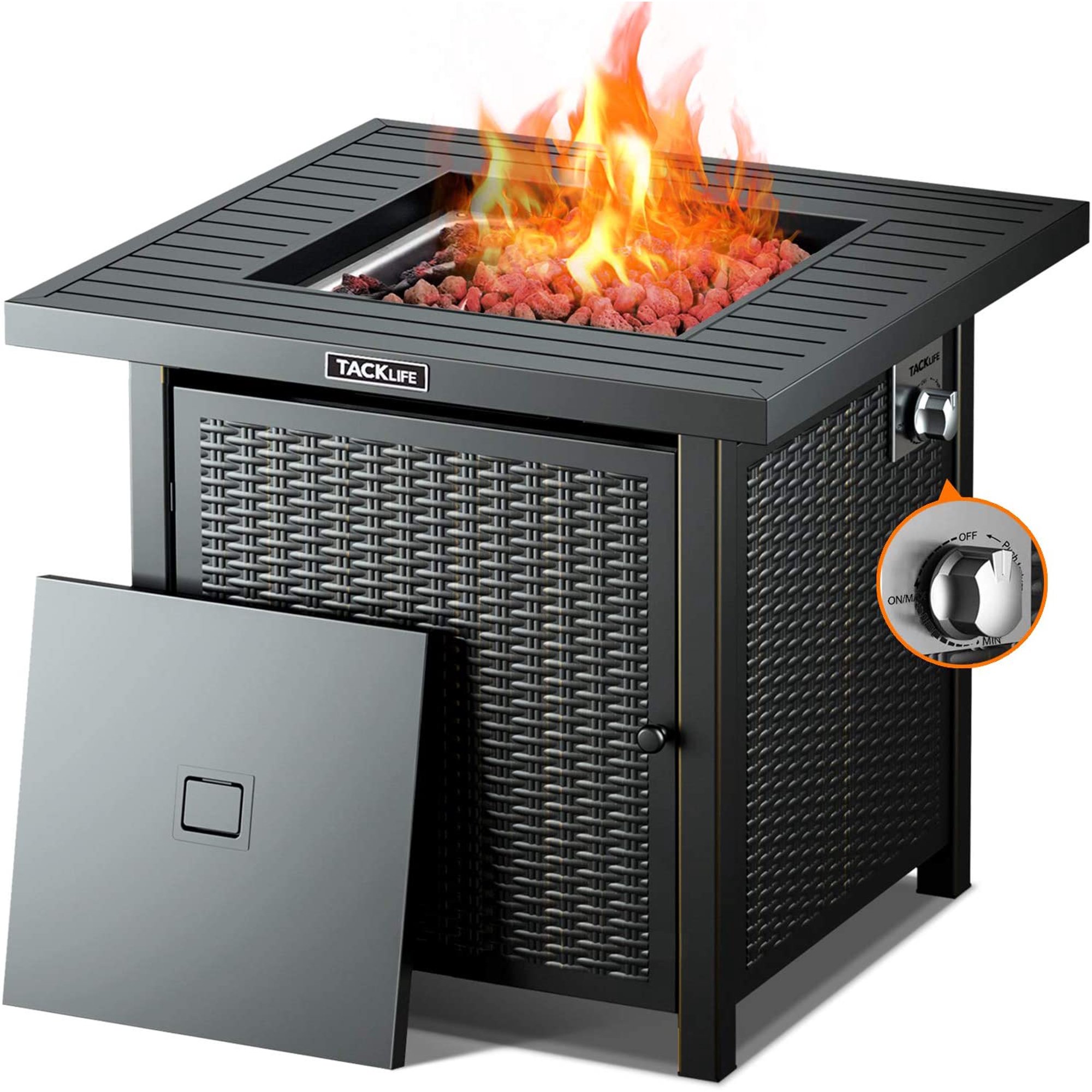 Propane Fire Pit Table, 28 Inch 50000 BTU Auto-Ignition Gas Fire Pit Table  for Outside Patio, Garden, Backyard | Walmart Canada