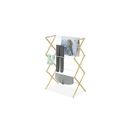 Whitmor 29.25 in. H x 5 in. W x 2.5 in. D Wood Clothes Drying Rack